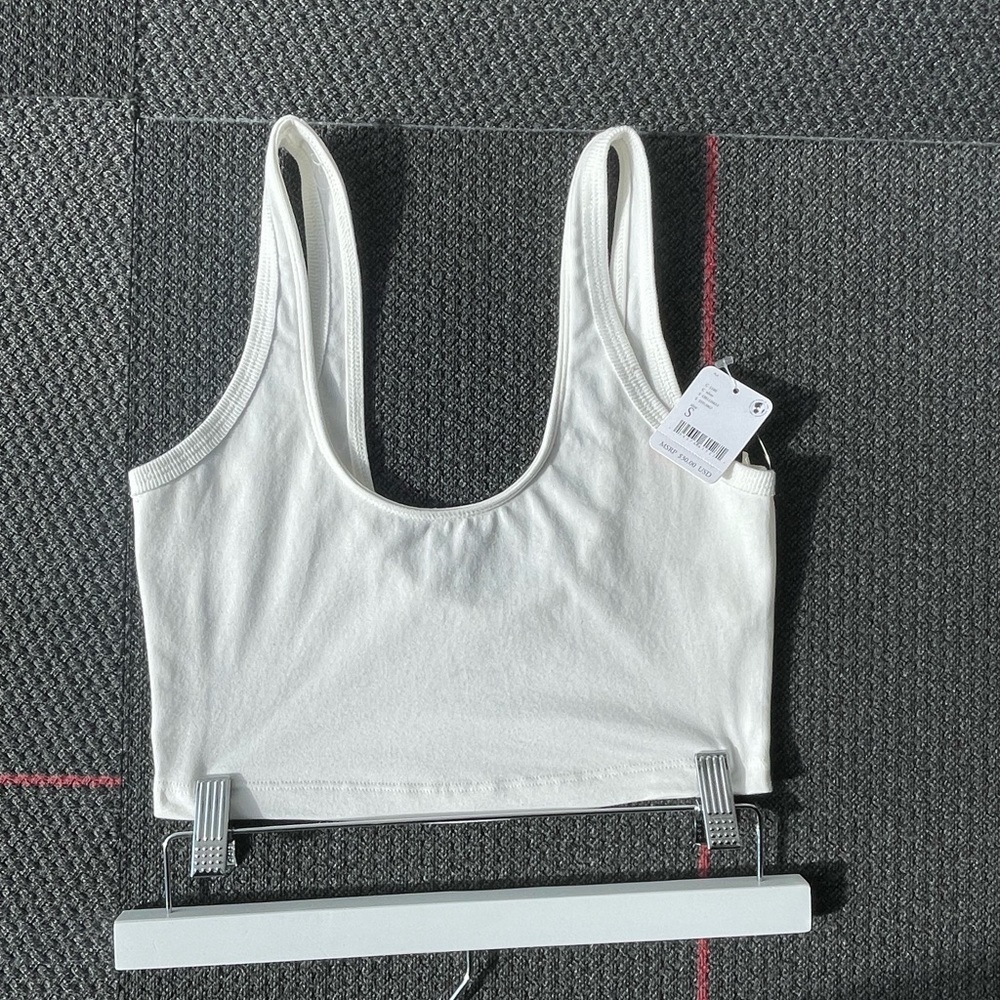 White Free People tank